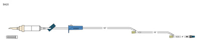 CODAN 20d non-vented chamber, roller clamp, (2) Y-injection sites, spin-lock