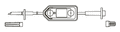 CODAN Transfer Set, non-vented inline spike, 0.2 micron air eliminating