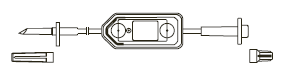 CODAN Transfer Set, non-vented inline spike, 0.2 micron air eliminating