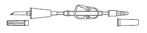 CODAN Transfer Set, pinch clamp, step connector