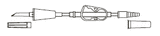 CODAN Transfer Set, pinch clamp, step connector