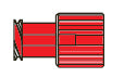 CODAN COMBI-LOCKMale/female luer-lock plug, red color