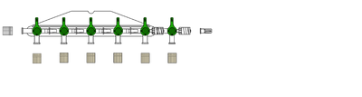 CODAN 6-gang four-way stopcock on a manifold plate