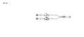 CODAN Bifurcated MiniBore Extension Set, (2) female luer-locks, (2) color coded pinch clamps, 2-in-1 male luer-lock