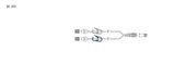CODAN Bifurcated MiniBore Extension Set, (2) female luer-locks, (2) color coded pinch clamps, 2-in-1 male luer-lock