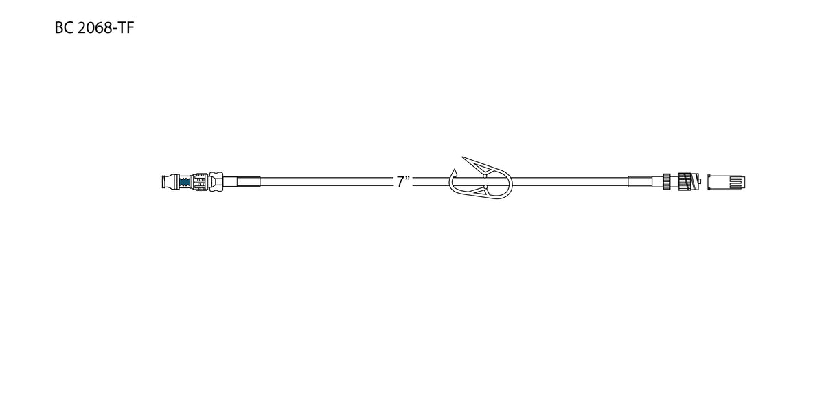 CODAN Needlefree ULTRA Extension Set, pinch clamp, spin-lock