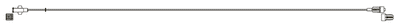 CODAN MiniBore Extension Set, female luer-lock, male luer-lock, CODAN FlowStop Cap™