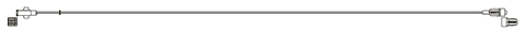 CODAN MiniBore Extension Set, female luer-lock, male luer-lock, CODAN FlowStop Cap™