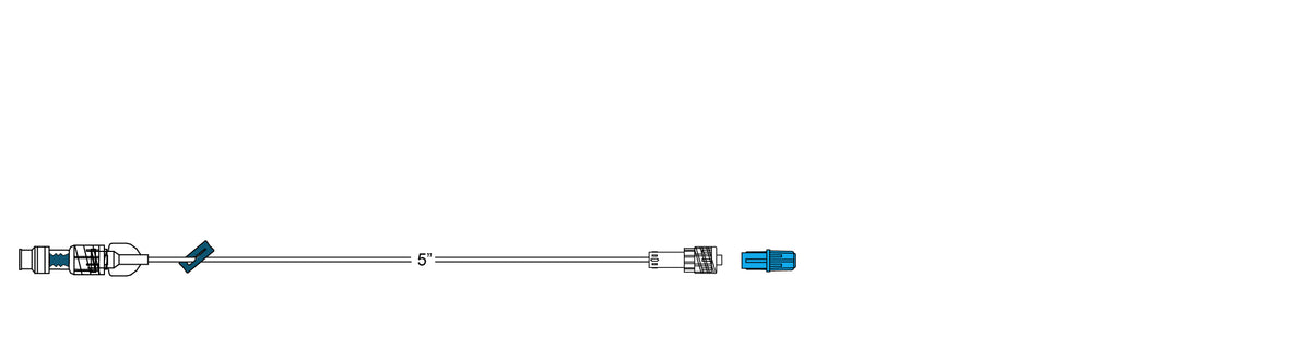 CODAN RegularBore Extension Set, detachable swabable valve, pinch clamp, spin-lock