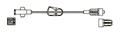 CODAN MiniBore Extension Set, female luer-lock, pinch clamp, male luer-lock