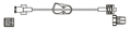 CODAN MiniBore Extension Set, female luer-lock, pinch clamp, spin-lock