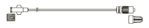 CODAN MiniBore Extension Set, female luer-lock, spin-lock, CODAN FlowStop Cap™