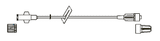 CODAN MiniBore Extension Set, female luer-lock, slide clamp, male luer-lock, CODAN FlowStop Cap™