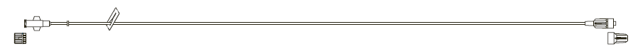 CODAN Green Stripe MiniBore Extension Set, female luer-lock, slide clamp, male luer-lock, CODAN FlowStop Cap™
