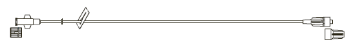 CODAN MiniBore Extension Set, female luer-lock, slide clamp, male luer-lock, CODAN FlowStop Cap™