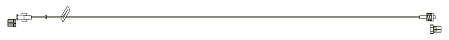 CODAN MiniBore Extension Set, female luer-lock, slide clamp, spin-lock