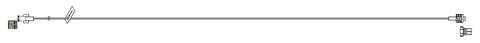 CODAN MiniBore Extension Set, female luer-lock, slide clamp, spin-lock