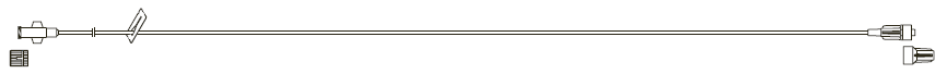 CODAN MiniBore Extension Set, female luer-lock, slide clamp, male luer-lock, CODAN FlowStop Cap™