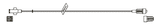 CODAN MicroBore Extension Set, female luer-lock, slide clamp, male luer-lock, CODAN FlowStop Cap™