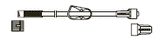 CODAN Female luer-lock, pinch clamp, male luer-lock, CODAN FlowStop CapTM