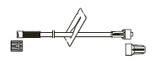 CODAN Female luer-lock, slide clamp, male luer-lock, CODAN FlowStop CapTM