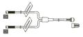 CODAN (2) female luer-locks, (2) slide clamps, male luer-lock, CODAN FlowStop Cap™