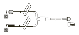 CODAN (2) female luer-locks, one with back check valve, (2) slide clamps, male luer-lock, CODAN FlowStop Cap™
