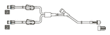 CODAN (2) female luer-locks with back check valves, (2) pinch clamps, Y-injection site, male luer-lock, CODAN FlowStop Cap™