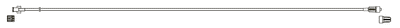CODAN Gas Sampling MiniBore Extension Set, female luer-lock, male luer-lock, CODAN FlowStop Cap™, non-sterile