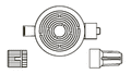 CODAN Epidural Infusion Filter, 0.2 micron, female luer-lock, male luer-lock