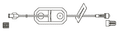 CODAN Female luer-lock, slide clamp, 1.2 micron air eliminating filter, male luer-lock, CODAN FlowStop Cap™