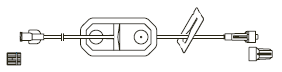 CODAN Female luer-lock, slide clamp, 1.2 micron air eliminating filter, male luer-lock, CODAN FlowStop Cap™