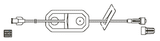 CODAN Female luer-lock, slide clamp, 1.2 micron air eliminating filter, male luer-lock, CODAN FlowStop Cap™
