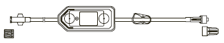 CODAN Female luer-lock, 0.2 micron air eliminating filter, pinch clamp, male luer-lock, CODAN FlowStop Cap™