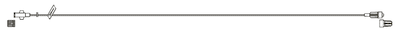 CODAN MiniBore Extension Set, female luer-lock, slide clamp, male luer-lock