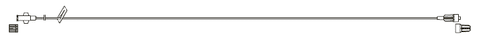 CODAN MiniBore Extension Set, female luer-lock, slide clamp, male luer-lock