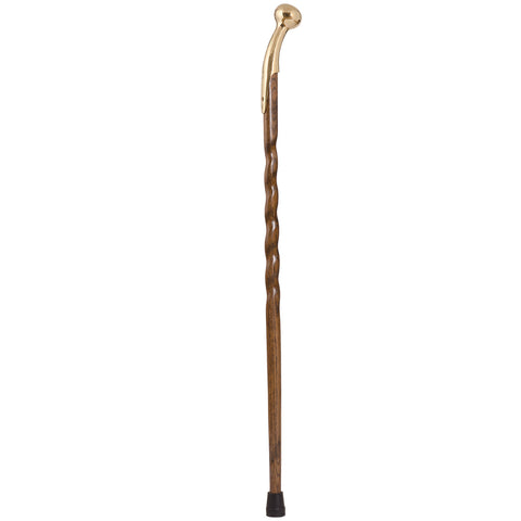 Brazos Walking Sticks™ Twisted Oak Hame Top - 40"- brown - 502-3000-0239