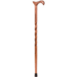 Brazos Walking Sticks™ Twisted Walnut Derby Cane - 34"- 502-3000-0093