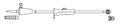 CODAN Transfer Set, vented spike, roller clamp, large bore tubing, spin-lock