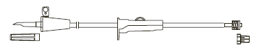 CODAN Transfer Set, vented spike, roller clamp, large bore tubing, spin-lock