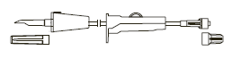 CODAN Transfer Set, valve vented spike, roller clamp, male luer-lock