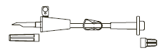 CODAN Transfer Set, vented spike, pinch clamp, universal spike adapter