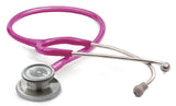 ADC American Diagnostic Corp Adscope Clinician Stethoscope Metallic Raspberry 1-Tube 22 Inch Tube Double Sided Chestpiece
