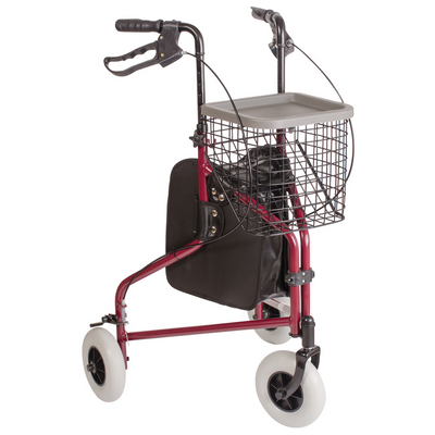 DMI 3-Wheel Aluminum Rollator (2/pkg) - 501-2014-0700