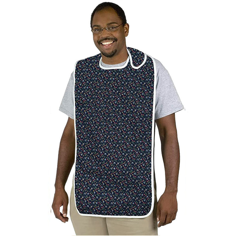 DMI Adult Bib Mealtime Clothing Protectors - Fancy Navy - 532-6029-7300