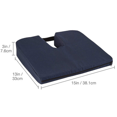 DMI Orthopedic Sloping Foam Coccyx Seat Cushion