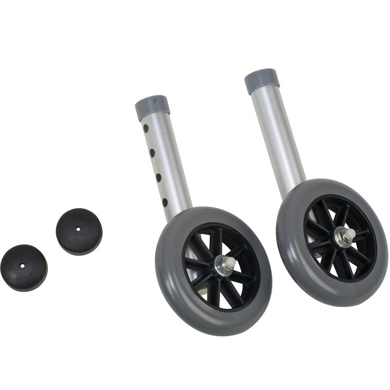 DMI Walker Wheels with Glide Cap Kits