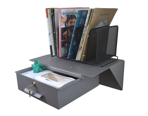 Omnimed Omni Wall/Under Counter Mounted WorkStation & Shelf (Optional Add-On Drawers)