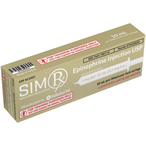 SIMRX EPINEPHRINE INJECTION PREFILLED SYRINGE 1mg/10mL - Each