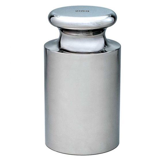 Globe Scientific Calibration Weight , 20kg, OIML Class F2, includes ISO 17025:2017 Cert. of Calibration- GS-GB-F2-20KG-C